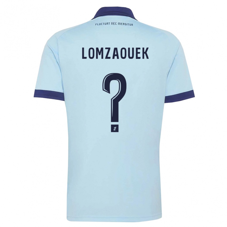 גברים כדורגל Shahine Lomzaouek #0 כחול תירס שחור הרחק ג'רזי 2026/27