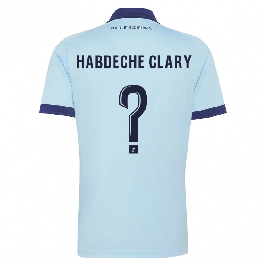 גברים כדורגל Yanis Habdeche Clary #0 כחול תירס שחור הרחק ג'רזי 2026/27