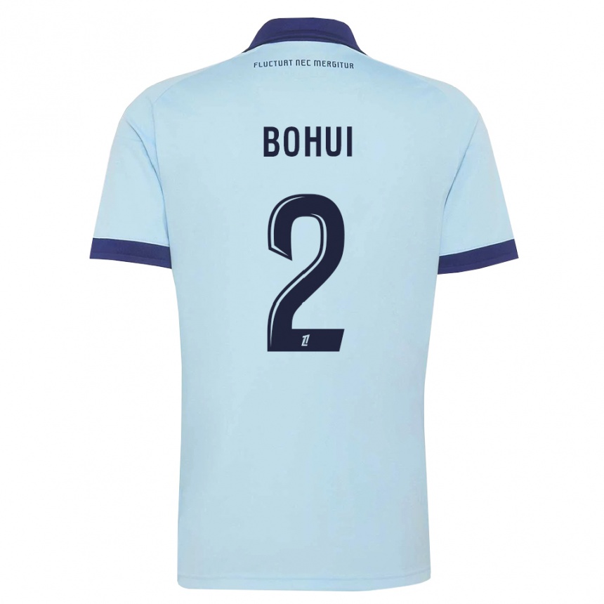 גברים כדורגל Isaiah Bohui #2 כחול תירס שחור הרחק ג'רזי 2026/27