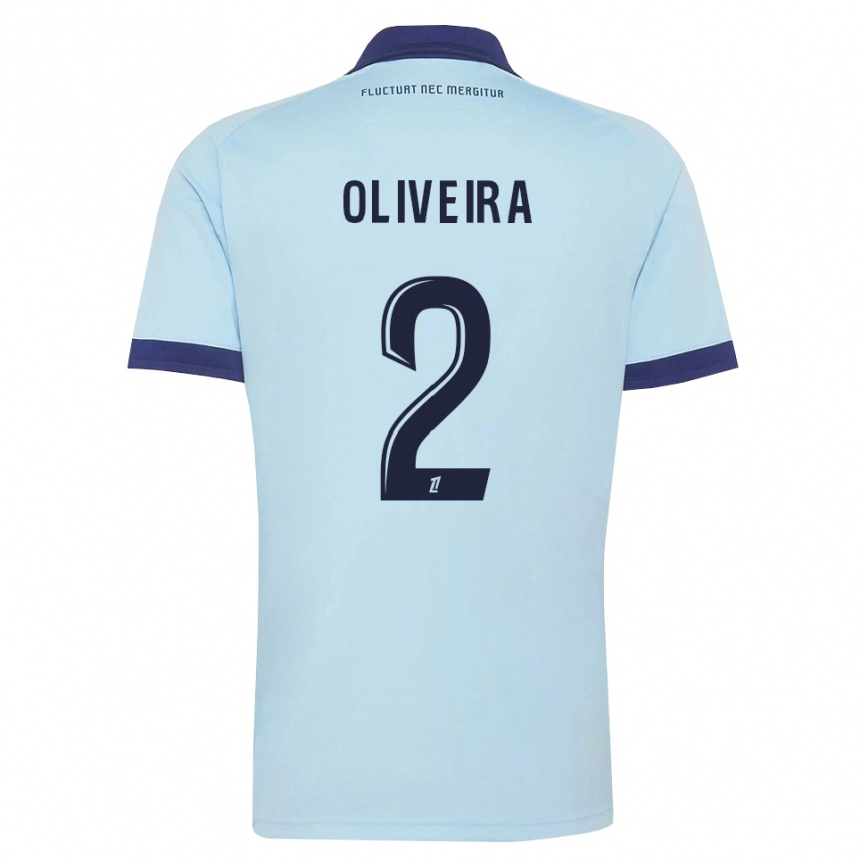 גברים כדורגל Jean-Louis Oliveira #2 כחול תירס שחור הרחק ג'רזי 2026/27