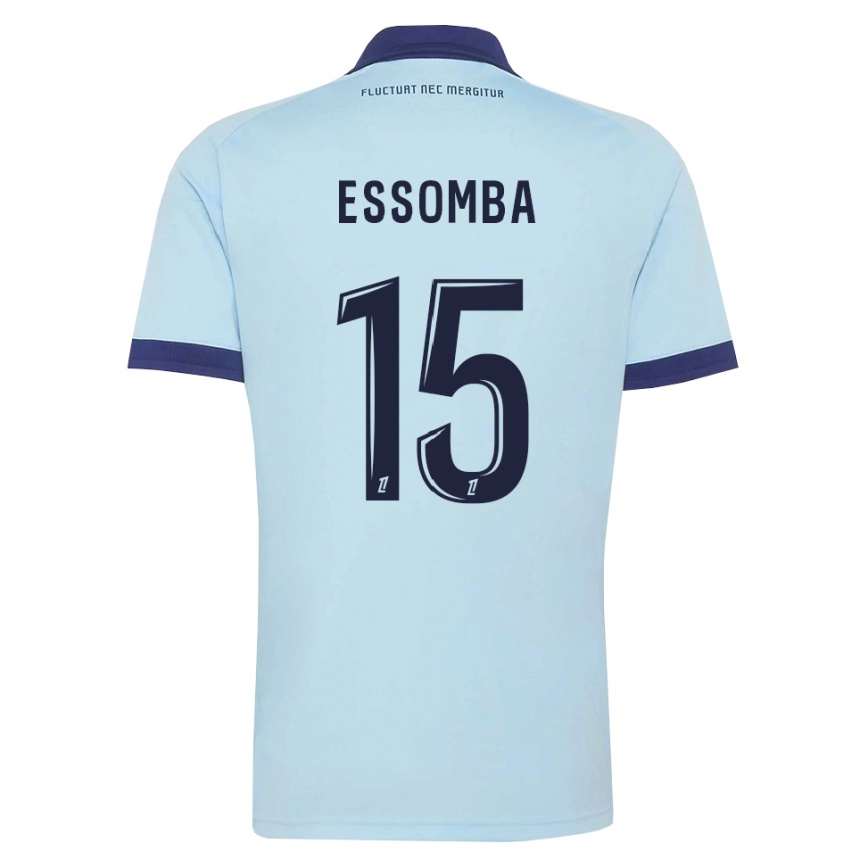 גברים כדורגל Aaron Essomba #15 כחול תירס שחור הרחק ג'רזי 2026/27