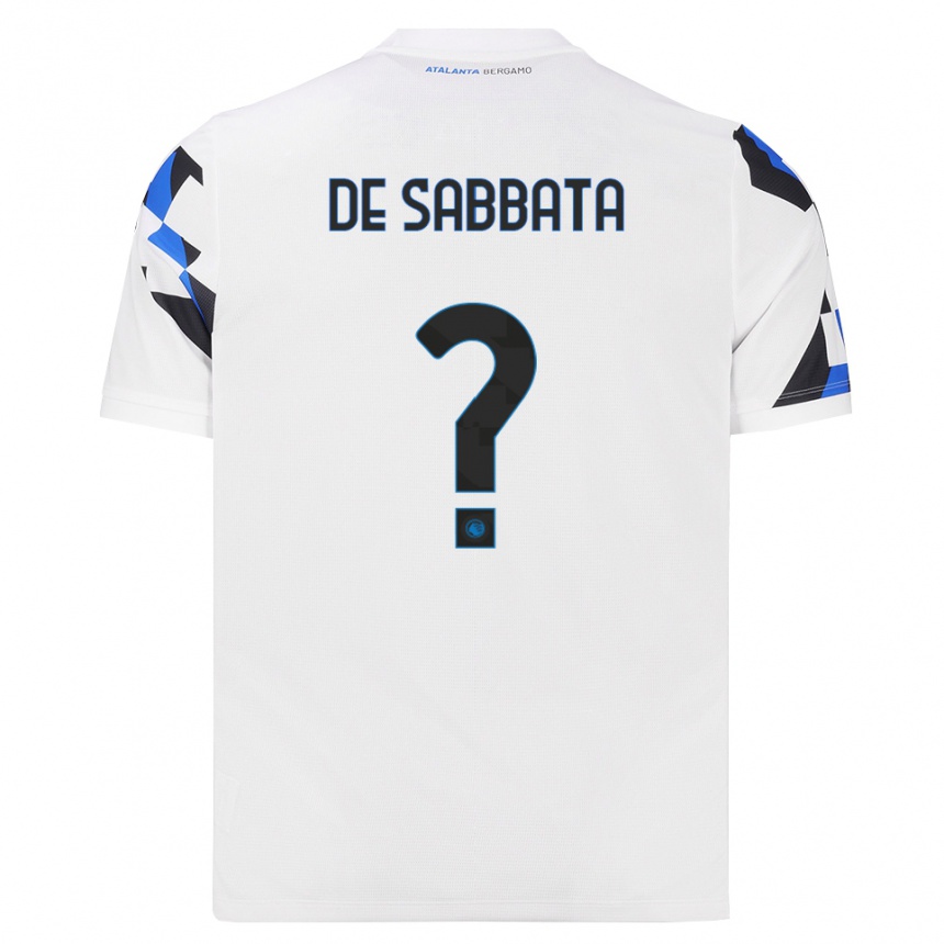 גברים כדורגל Nicola De Sabbata #0 לבן אדום כחול הרחק ג'רזי 2026/27 גברים כדורגל Nicola De Sabbata #0 לבן אדום כחול הרחק ג'רזי 2026/27