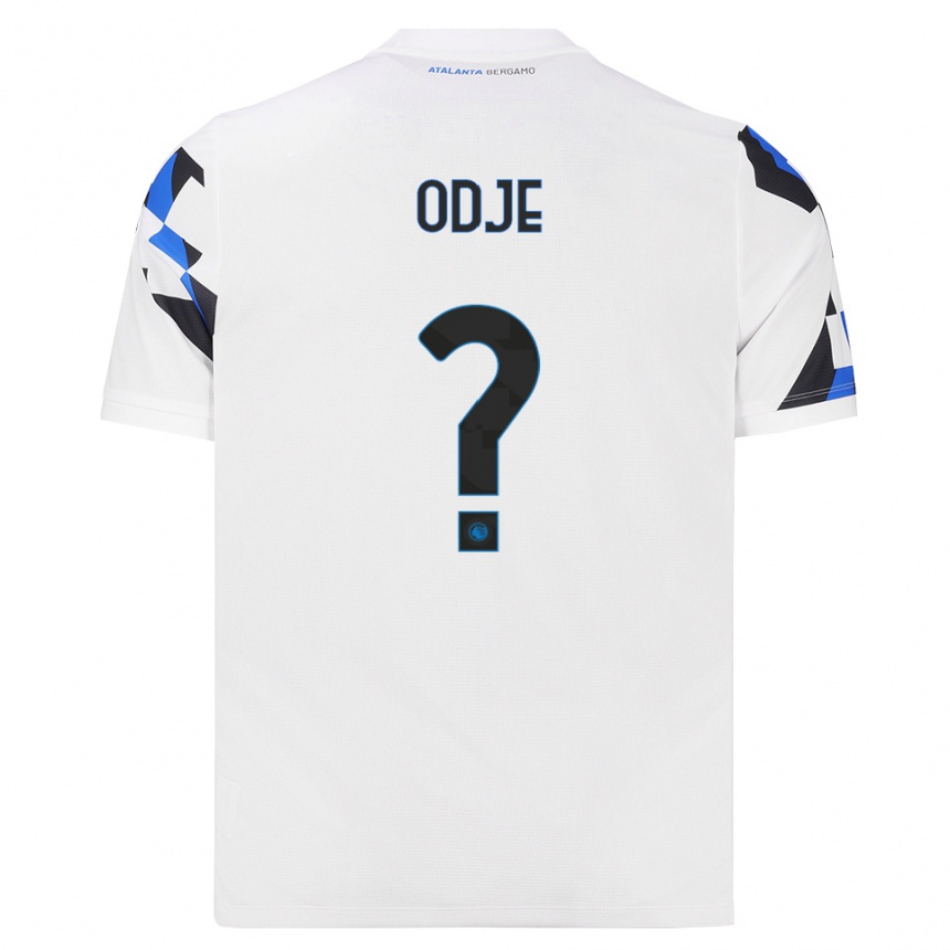 גברים כדורגל Jeff Odje #0 לבן אדום כחול הרחק ג'רזי 2026/27