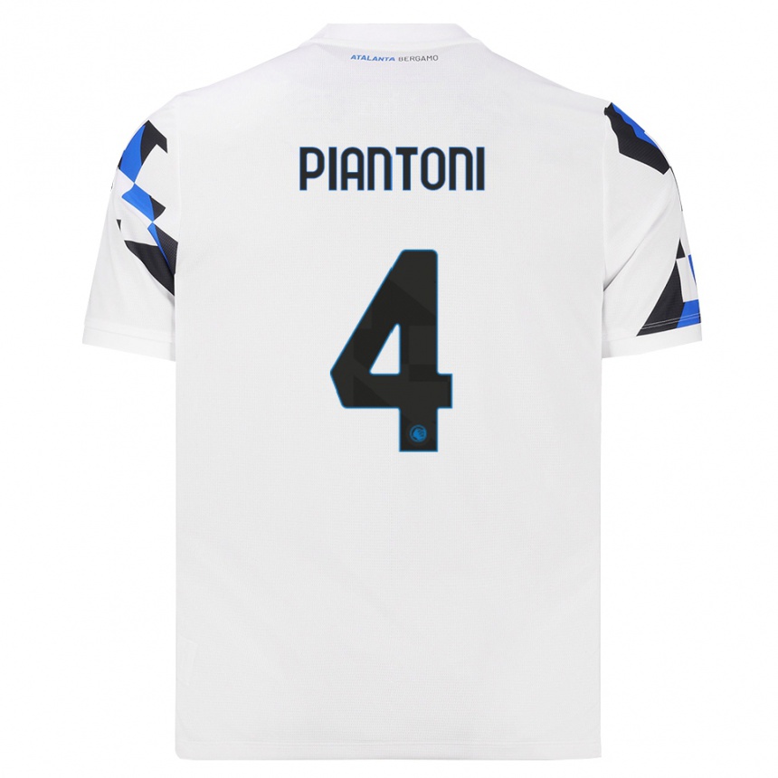 גברים כדורגל Andrea Piantoni #4 לבן אדום כחול הרחק ג'רזי 2026/27
