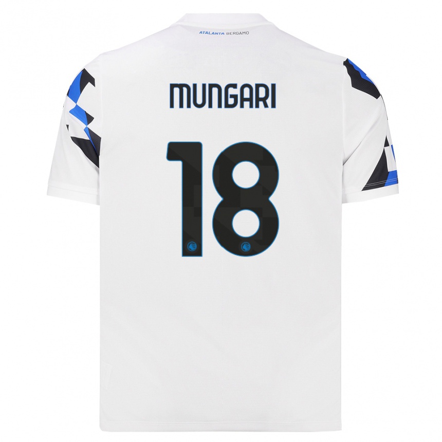 גברים כדורגל Giuseppe Mungari #18 לבן אדום כחול הרחק ג'רזי 2026/27 גברים כדורגל Giuseppe Mungari #18 לבן אדום כחול הרחק ג'רזי 2026/27