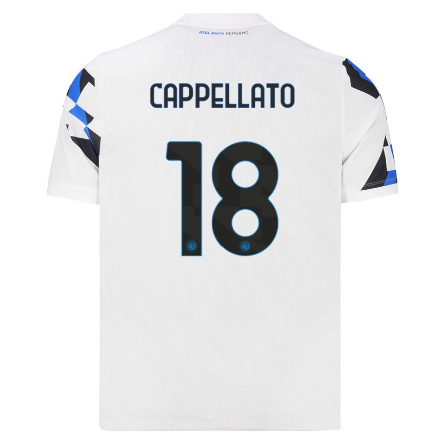 גברים כדורגל Nicola Cappellato #18 לבן אדום כחול הרחק ג'רזי 2026/27
