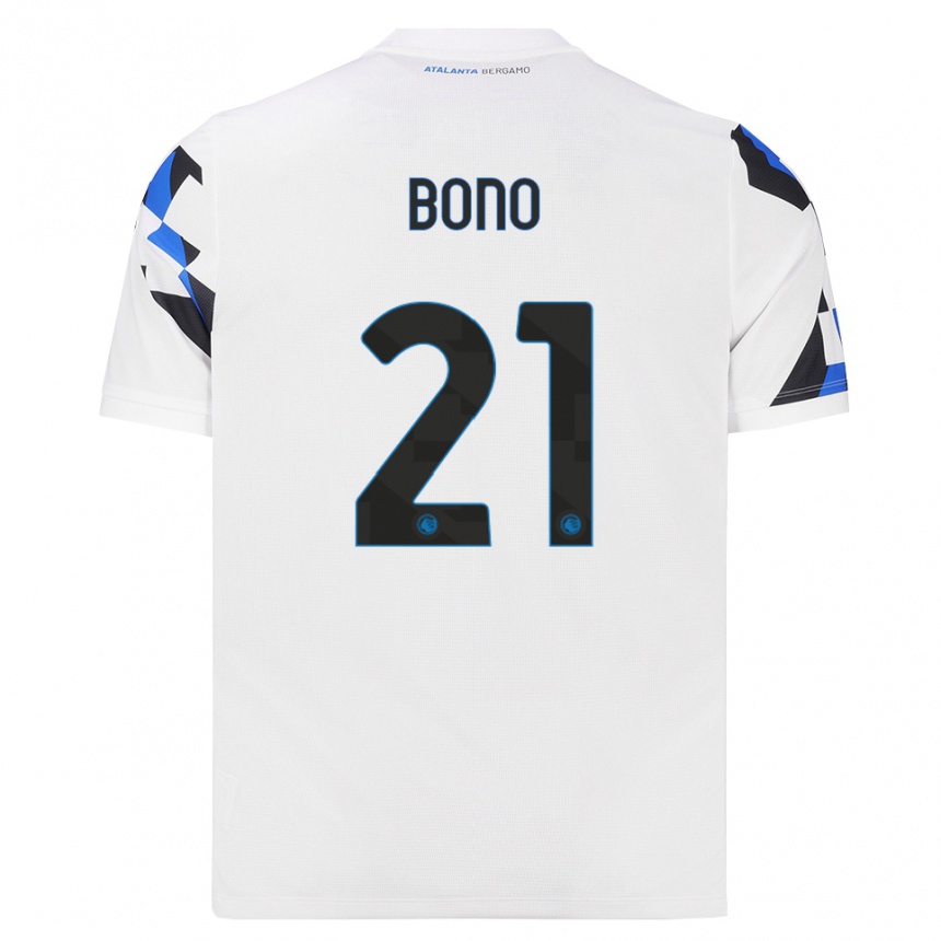 גברים כדורגל Davide Bono #21 לבן אדום כחול הרחק ג'רזי 2026/27
