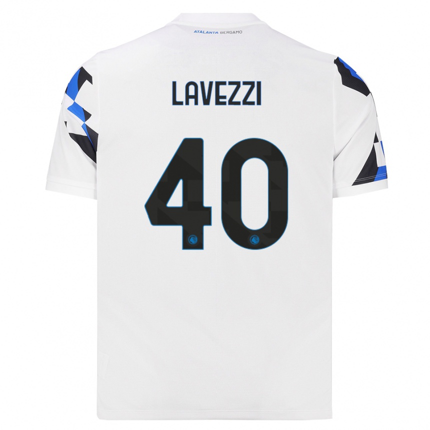 גברים כדורגל Filippo Lavezzi #40 לבן אדום כחול הרחק ג'רזי 2026/27