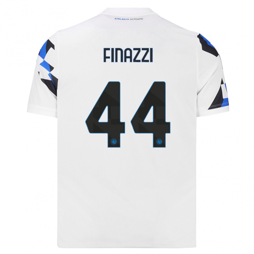 גברים כדורגל Riccardo Finazzi #44 לבן אדום כחול הרחק ג'רזי 2026/27