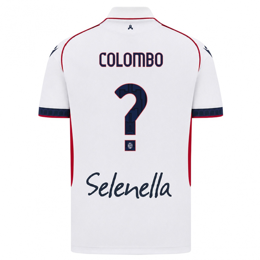 גברים כדורגל Valentina Colombo #0 לבן אדום כחול מלכותי הרחק ג'רזי 2026/27