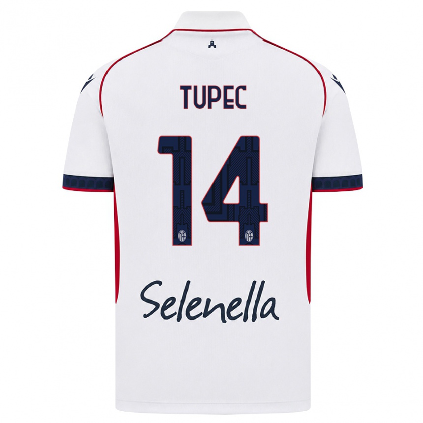 גברים כדורגל Leos Tupec #14 לבן אדום כחול מלכותי הרחק ג'רזי 2026/27 גברים כדורגל Leos Tupec #14 לבן אדום כחול מלכותי הרחק ג'רזי 2026/27