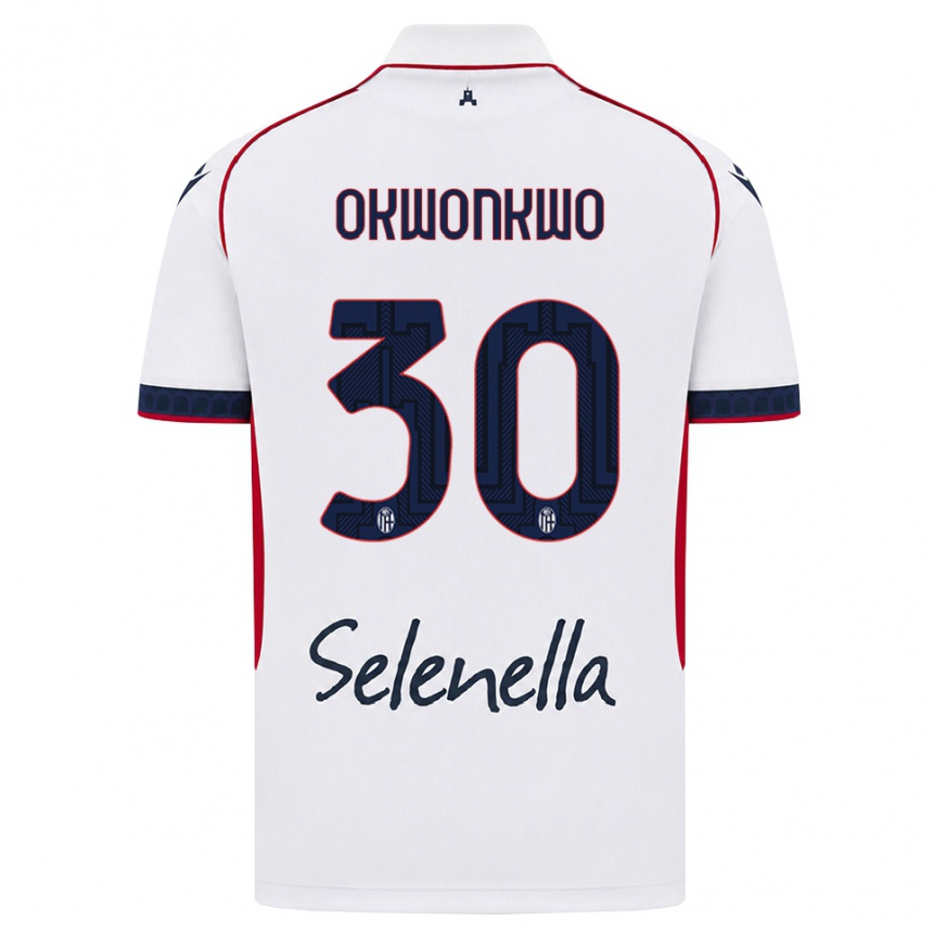 גברים כדורגל Orji Okwonkwo #30 לבן אדום כחול מלכותי הרחק ג'רזי 2026/27