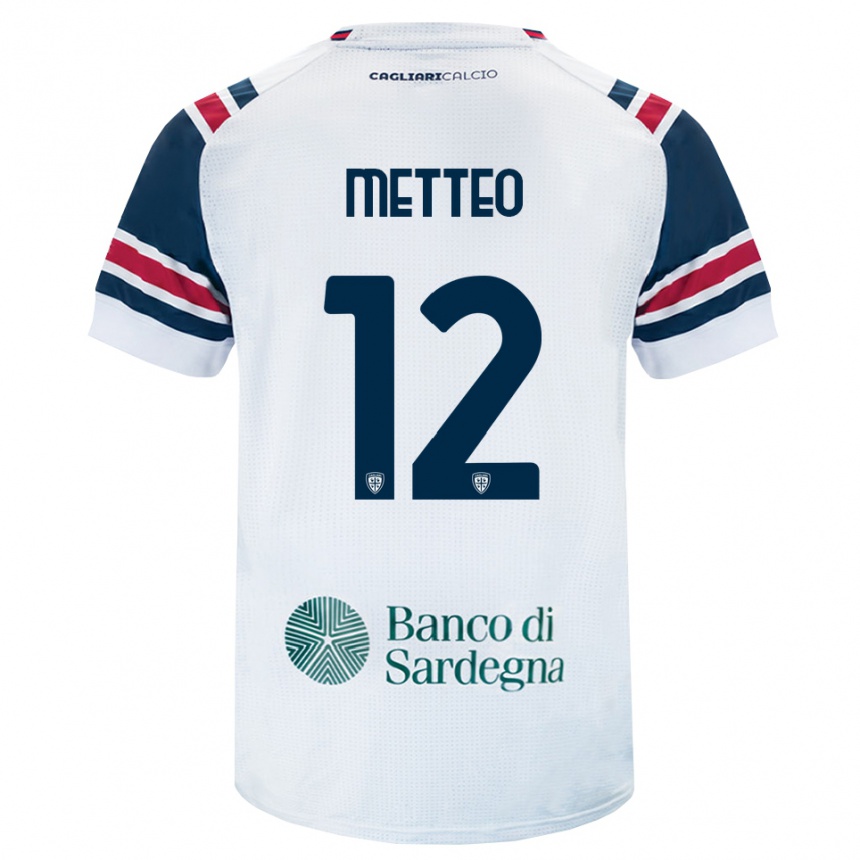גברים כדורגל Gabriele Metteo #12 לבן אדום ירוק הרחק ג'רזי 2026/27