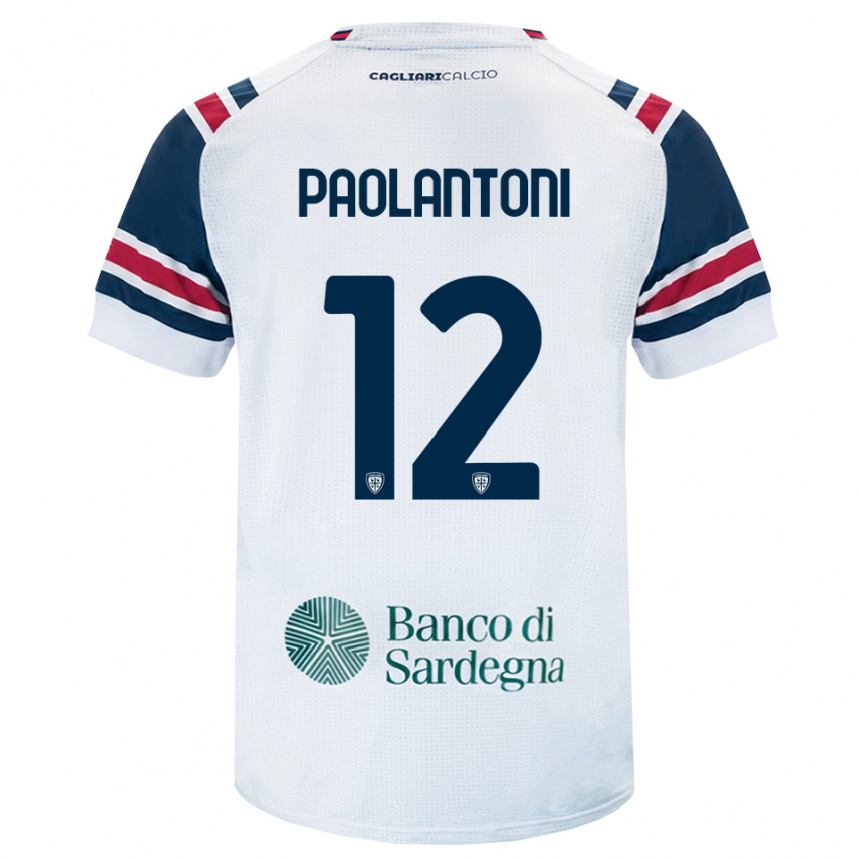 גברים כדורגל Davide Paolantoni #12 לבן אדום ירוק הרחק ג'רזי 2026/27