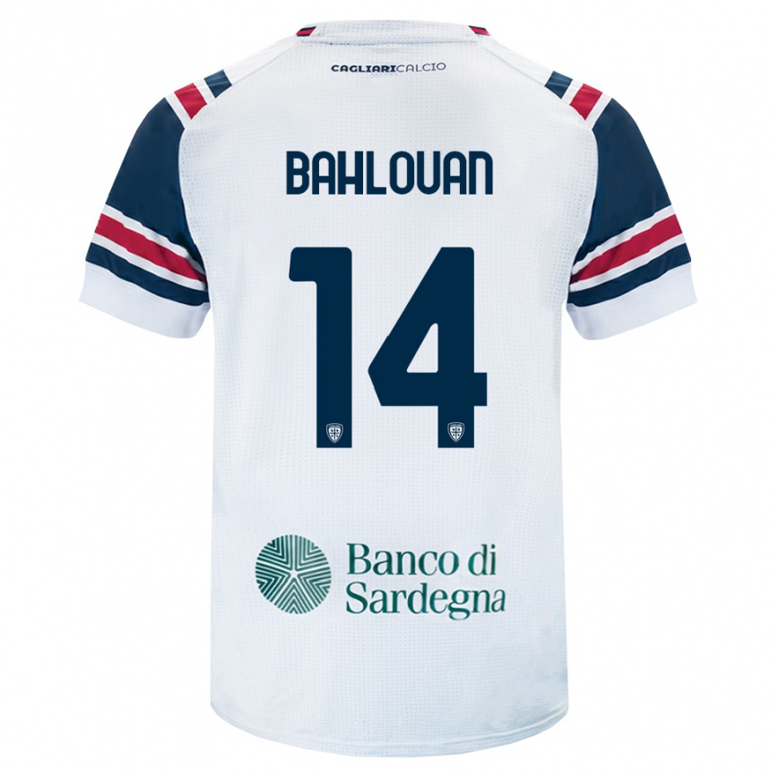 גברים כדורגל Amine Bahlouan #14 לבן אדום ירוק הרחק ג'רזי 2026/27