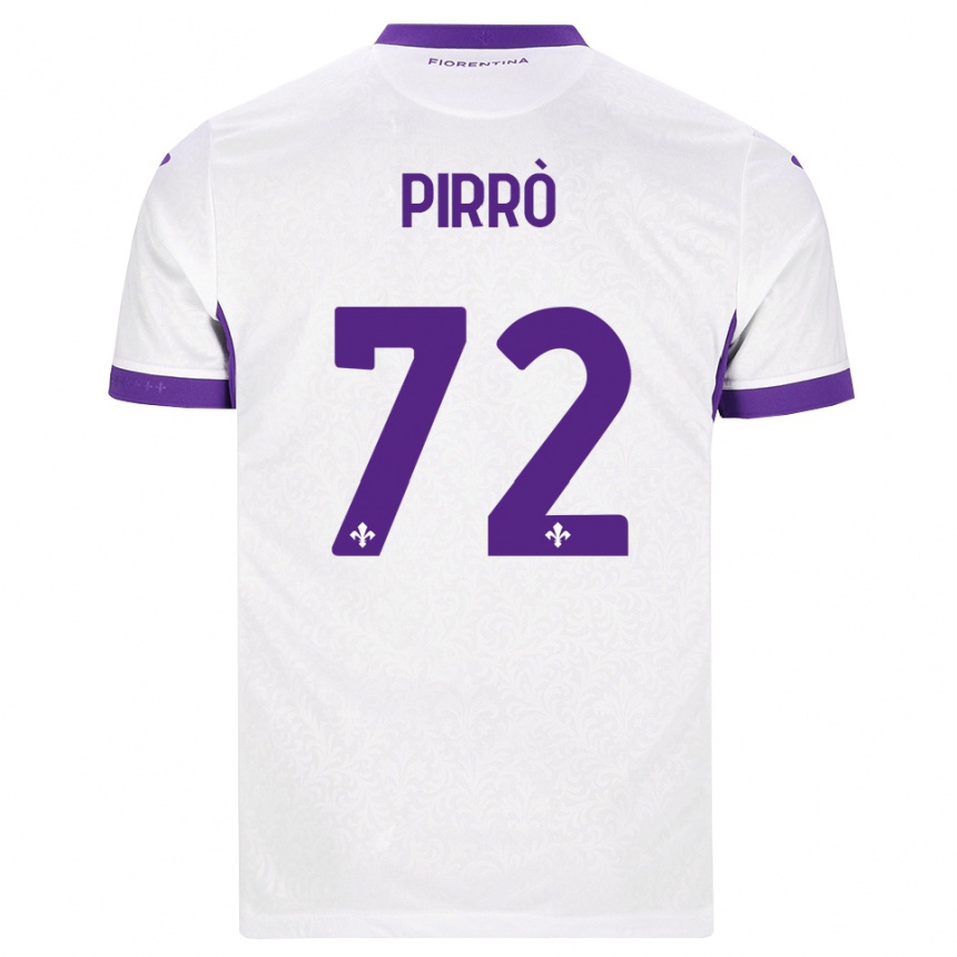 גברים כדורגל Antonio Pirrò #72 לבן סגול הרחק ג'רזי 2026/27