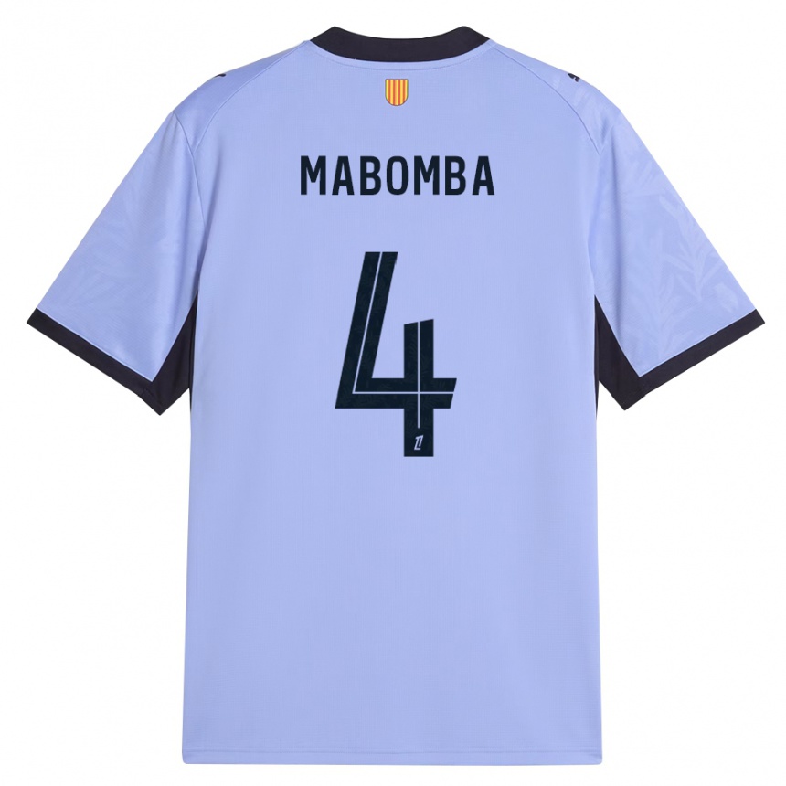 גברים כדורגל Daniel Mabomba #4 שחור לבנדר ג'רזי קיט שלישי 2026/27