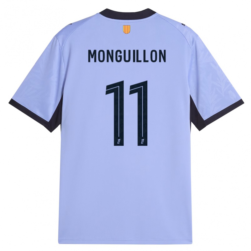 גברים כדורגל Coralie Monguillon #11 שחור לבנדר ג'רזי קיט שלישי 2026/27