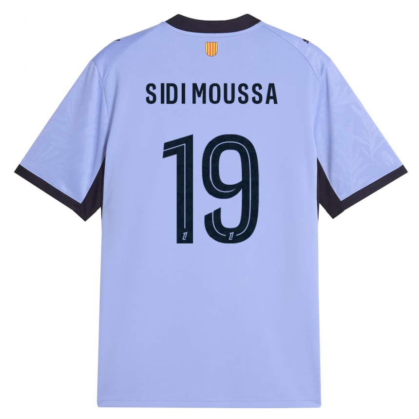 גברים כדורגל Salima Sidi Moussa #19 שחור לבנדר ג'רזי קיט שלישי 2026/27