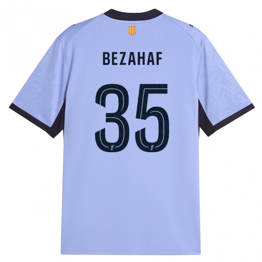 גברים כדורגל Kelyann Bezahaf #35 שחור לבנדר ג'רזי קיט שלישי 2026/27