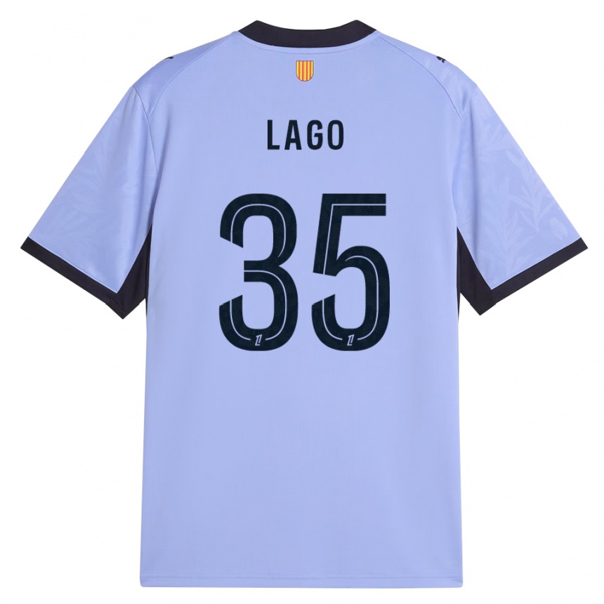 גברים כדורגל Ange Lago #35 שחור לבנדר ג'רזי קיט שלישי 2026/27