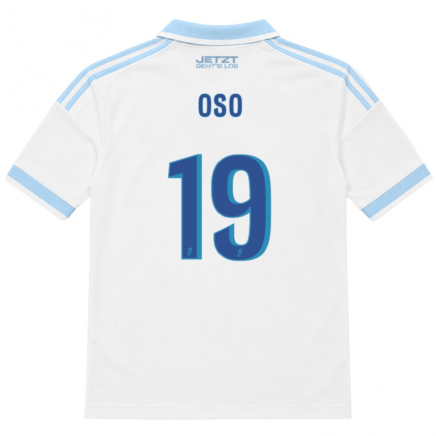 נשים כדורגל Oso #19 כחול שמיים בהיר לבן אדום הרחק ג'רזי 2026/27