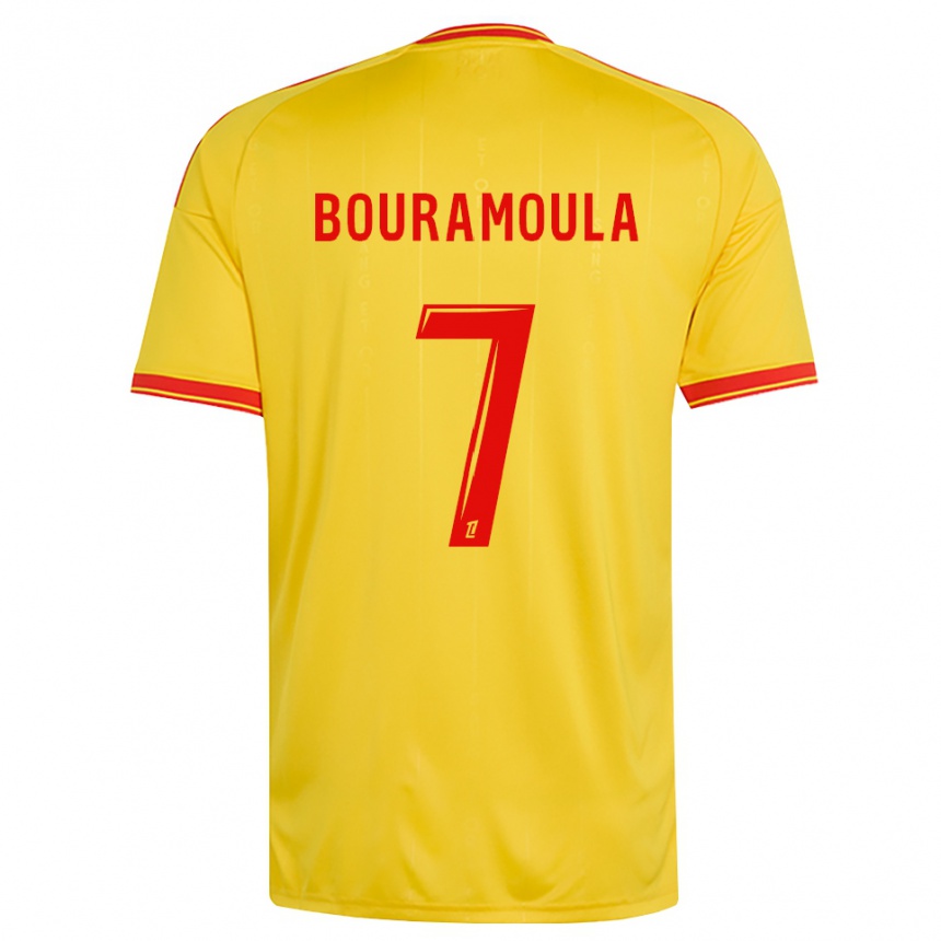 נשים כדורגל Ilies Bouramoula #7 זהב כתום אדום ג'רזי ביתית 2026/27 נשים כדורגל Ilies Bouramoula #7 זהב כתום אדום ג'רזי ביתית 2026/27