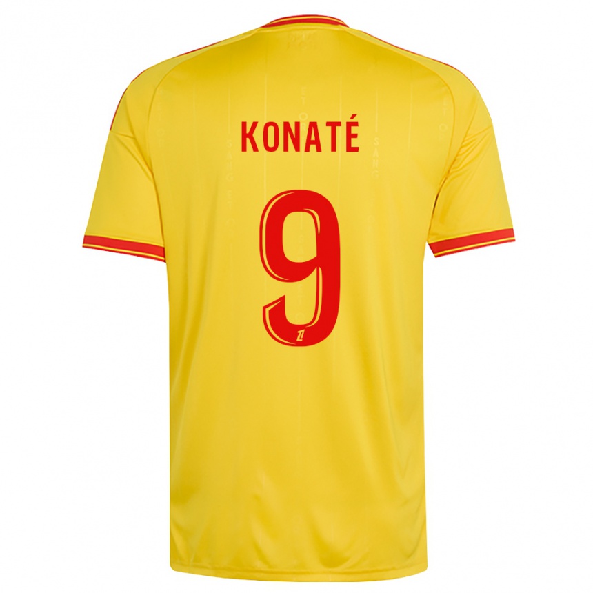 נשים כדורגל Seybou Konaté #9 זהב כתום אדום ג'רזי ביתית 2026/27