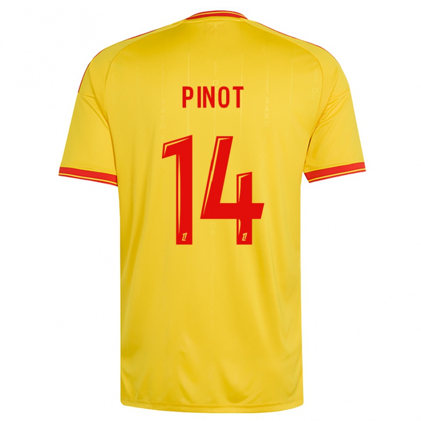 נשים כדורגל Laurine Pinot #14 זהב כתום אדום ג'רזי ביתית 2026/27