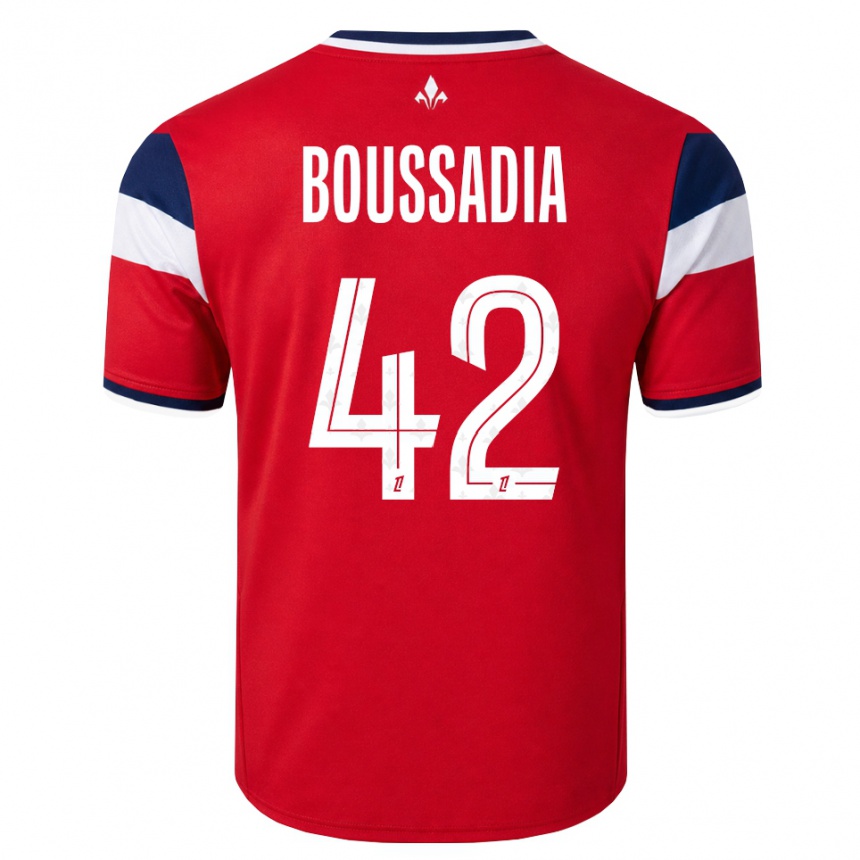נשים כדורגל סעד בוסאדיה #42 אדום לבן כחול מלכותי ג'רזי ביתית 2026/27