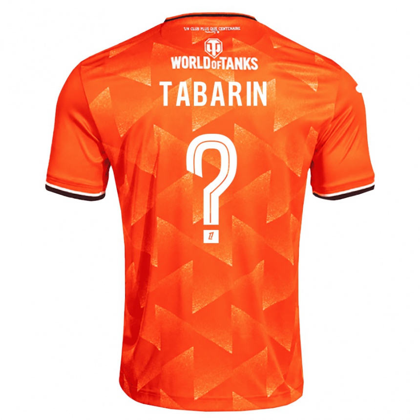 נשים כדורגל Lenny Tabarin #0 כתום לבן שחור ג'רזי ביתית 2026/27