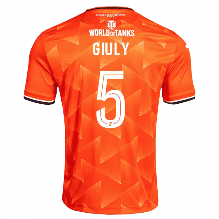 נשים כדורגל Jade Giuly #5 כתום לבן שחור ג'רזי ביתית 2026/27