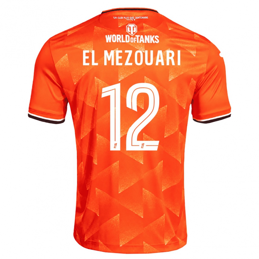 נשים כדורגל Salah-Dine El Mezouari #12 כתום לבן שחור ג'רזי ביתית 2026/27
