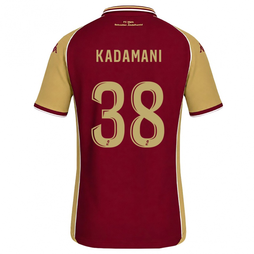 נשים כדורגל Hamza Kadamani #38 זהב אדום כהה ג'רזי ביתית 2026/27