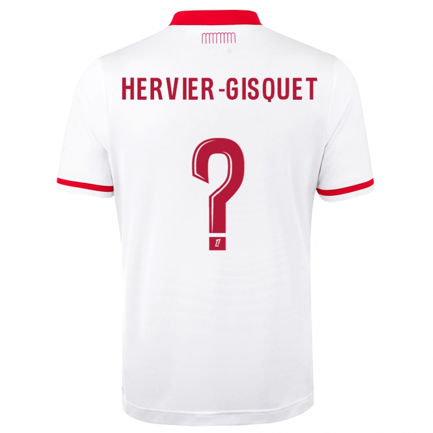 נשים כדורגל Théo Hervier-Gisquet #0 אדום לבן ג'רזי ביתית 2026/27