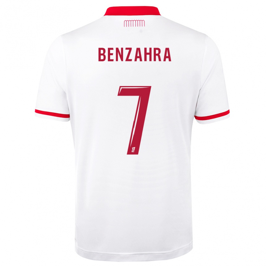 נשים כדורגל Safouane Benzahra #7 אדום לבן ג'רזי ביתית 2026/27