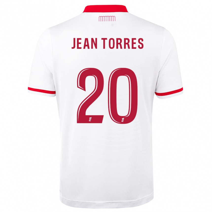 נשים כדורגל Jean Torres #20 אדום לבן ג'רזי ביתית 2026/27