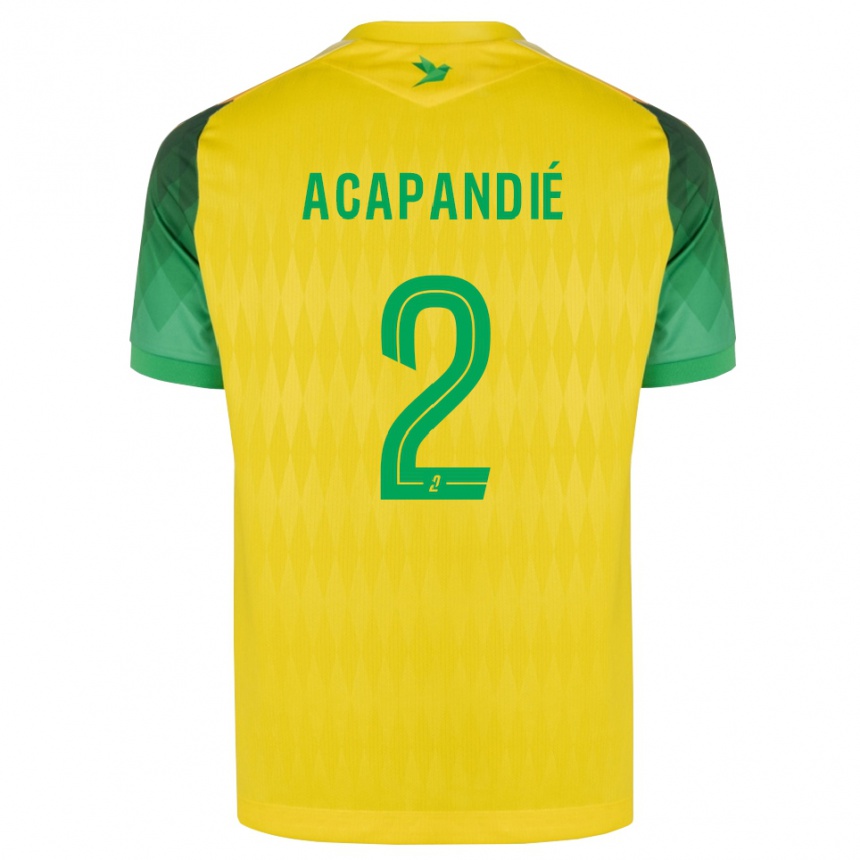נשים כדורגל Mathieu Acapandié #2 ירוק צהוב אדום ג'רזי ביתית 2026/27