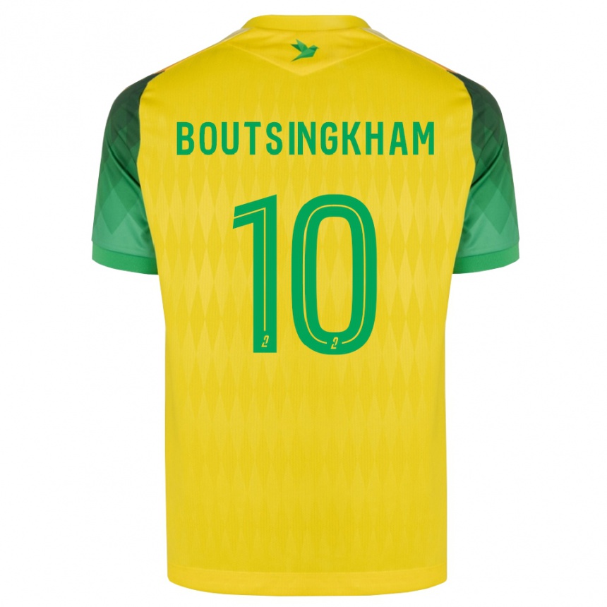 נשים כדורגל Hugo Boutsingkham #10 ירוק צהוב אדום ג'רזי ביתית 2026/27