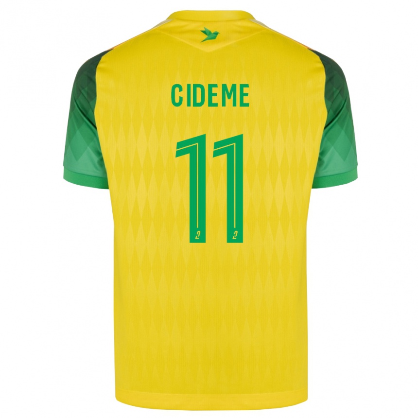 נשים כדורגל Evan Cideme #11 ירוק צהוב אדום ג'רזי ביתית 2026/27