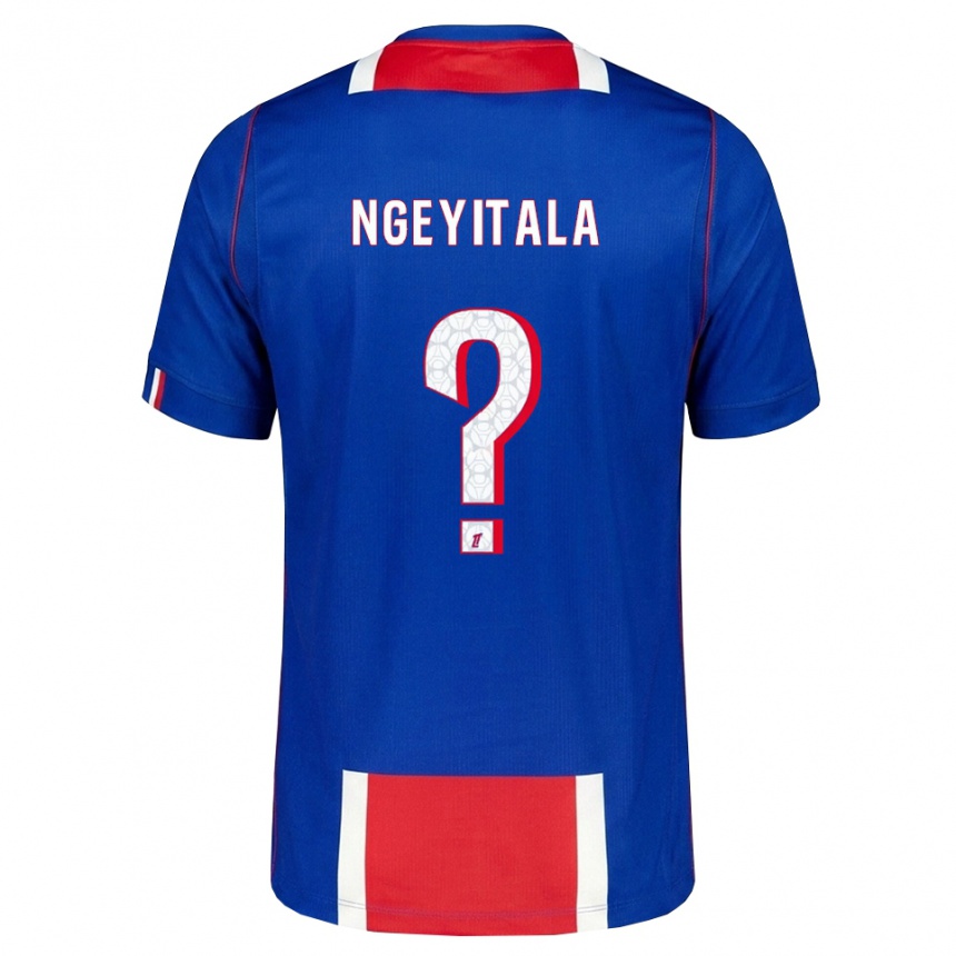 נשים כדורגל Aurélien Ngeyitala #0 אדום לבן כחול ג'רזי ביתית 2026/27