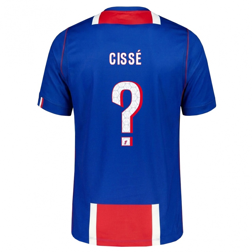 נשים כדורגל Mory Cissé #0 אדום לבן כחול ג'רזי ביתית 2026/27