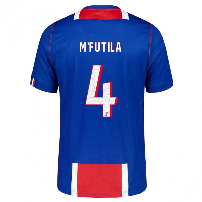נשים כדורגל Hermi M'futila #4 אדום לבן כחול ג'רזי ביתית 2026/27