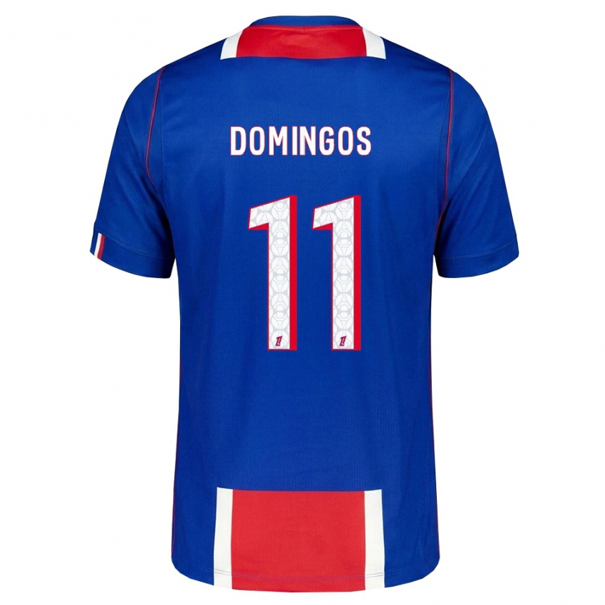 נשים כדורגל Fabio Domingos #11 אדום לבן כחול ג'רזי ביתית 2026/27 נשים כדורגל Fabio Domingos #11 אדום לבן כחול ג'רזי ביתית 2026/27