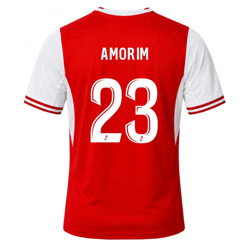 נשים כדורגל Théo Amorim #23 אדום לבן ג'רזי ביתית 2026/27