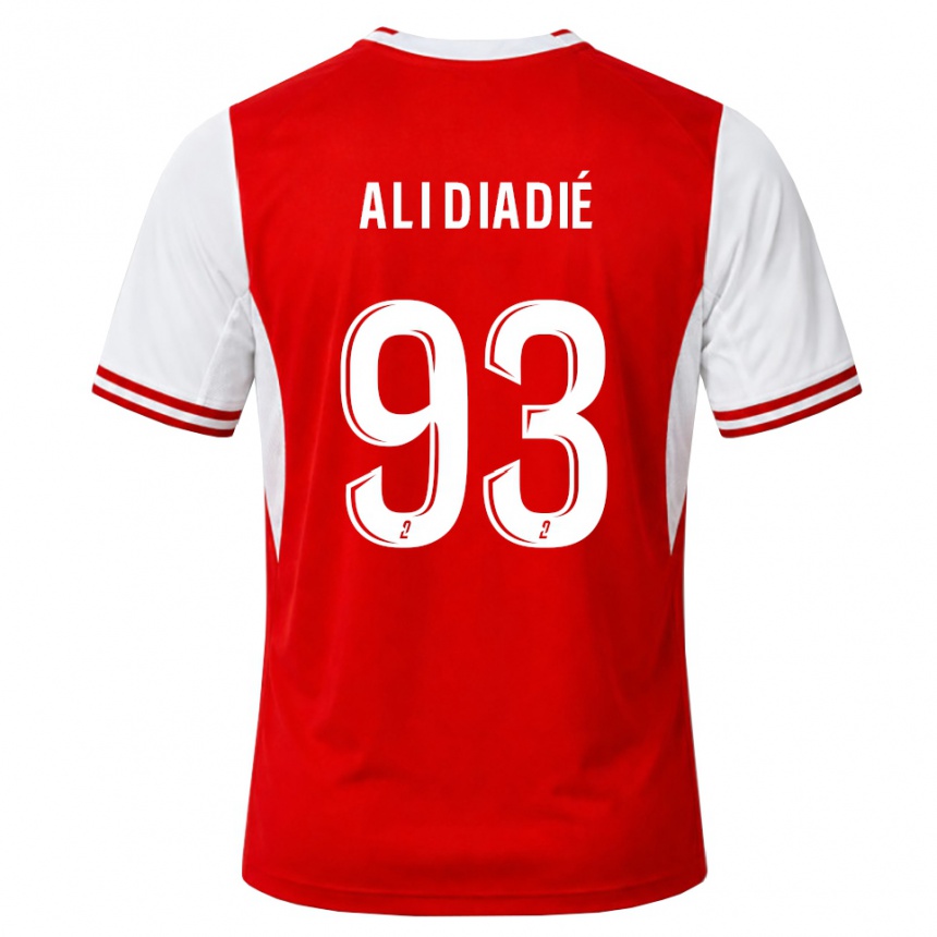 נשים כדורגל Mohamed Ali Diadié #93 אדום לבן ג'רזי ביתית 2026/27