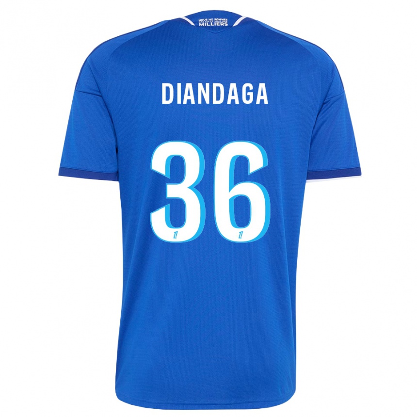 נשים כדורגל Hermann Diandaga #36 כחול מלכותי לבן ג'רזי ביתית 2026/27