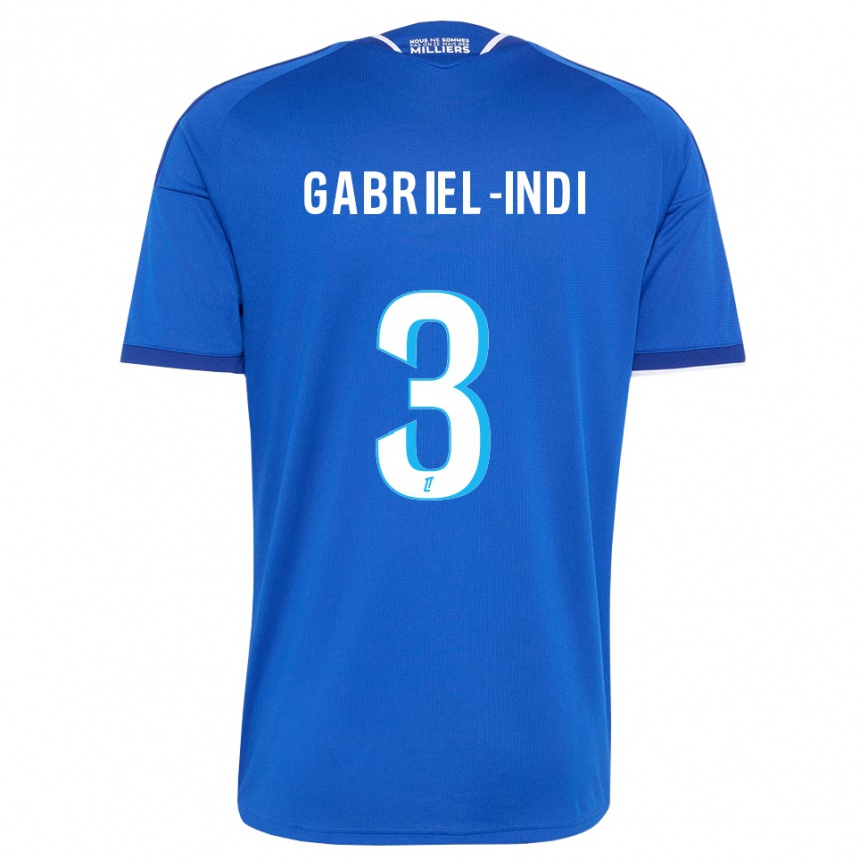 נשים כדורגל Amizade Gabriel-Indi #3 כחול מלכותי לבן ג'רזי ביתית 2026/27
