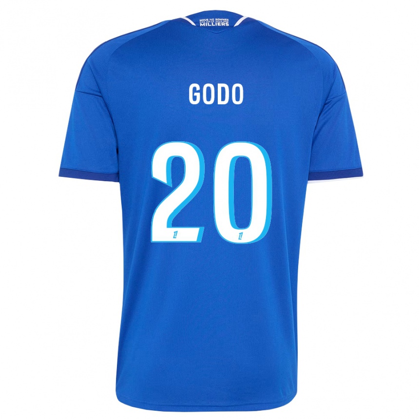 נשים כדורגל Martial Godo #20 כחול מלכותי לבן ג'רזי ביתית 2026/27