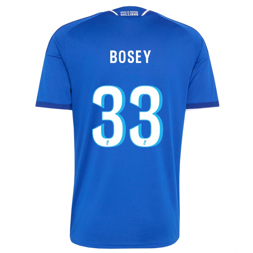נשים כדורגל Jean-Baptiste Bosey #33 כחול מלכותי לבן ג'רזי ביתית 2026/27